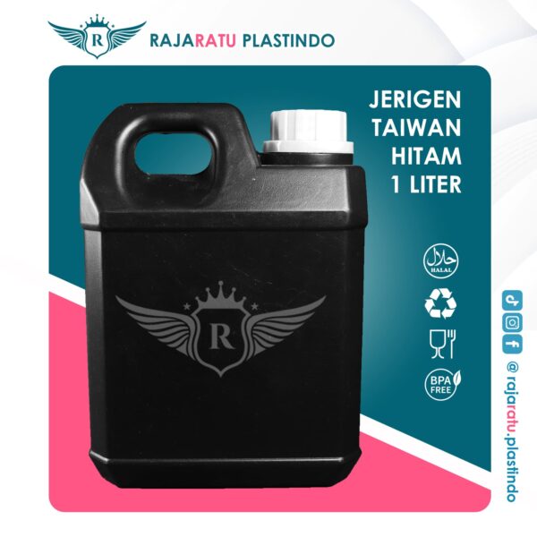 Jerigen Taiwan Hitam 1 Liter