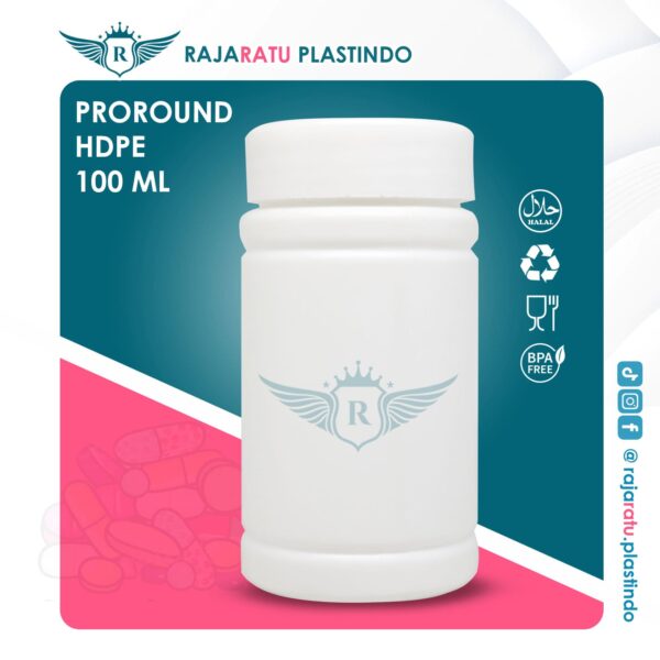 Botol Proround HDPE 100 ml