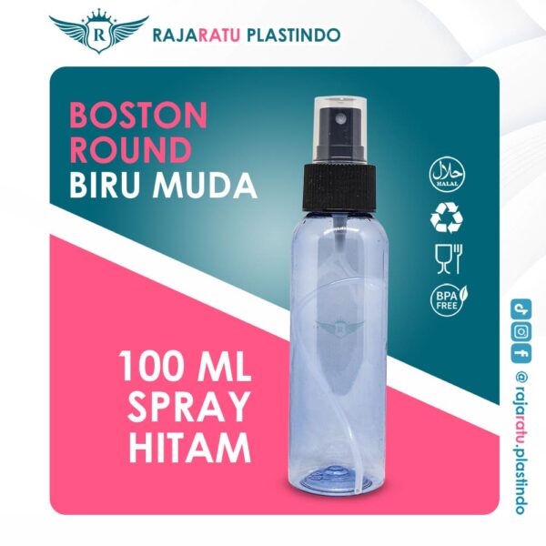 Botol BR 100 ml Biru Muda + Spray Natural - Image 3
