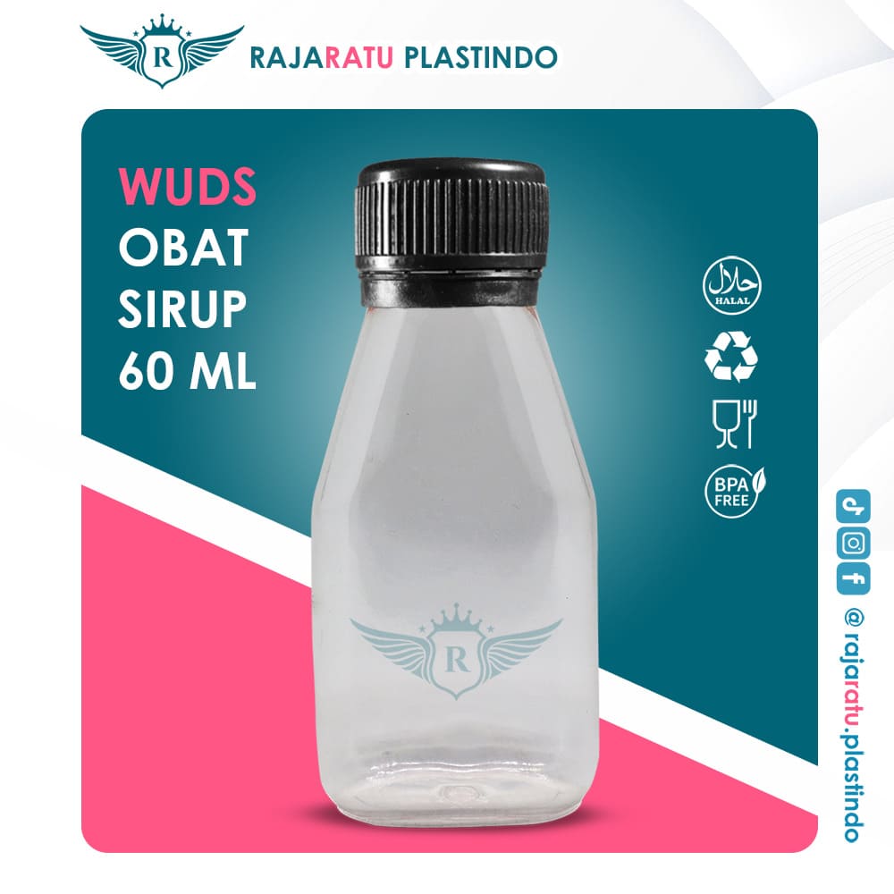 Botol Obat Sirup Woods 60 ml Setcap Farmasi - Image 4