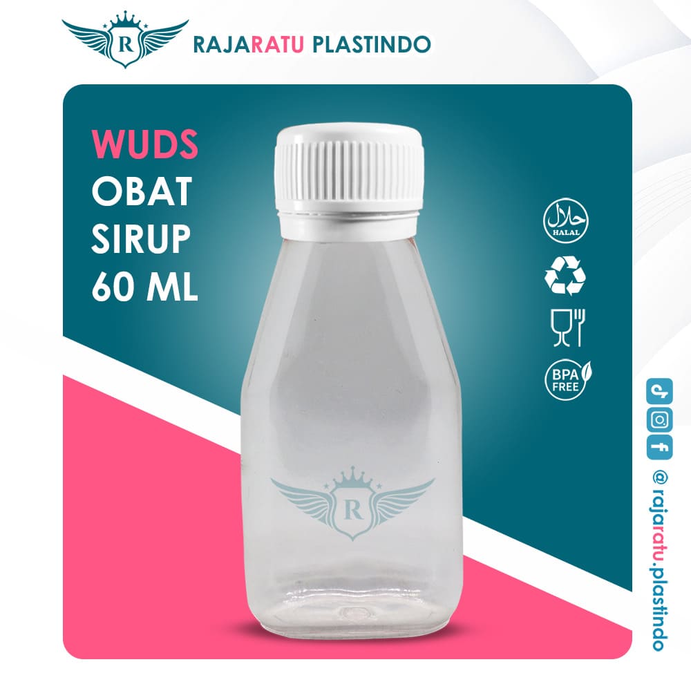 Botol Obat Sirup Woods 60 ml Setcap Farmasi - Image 2