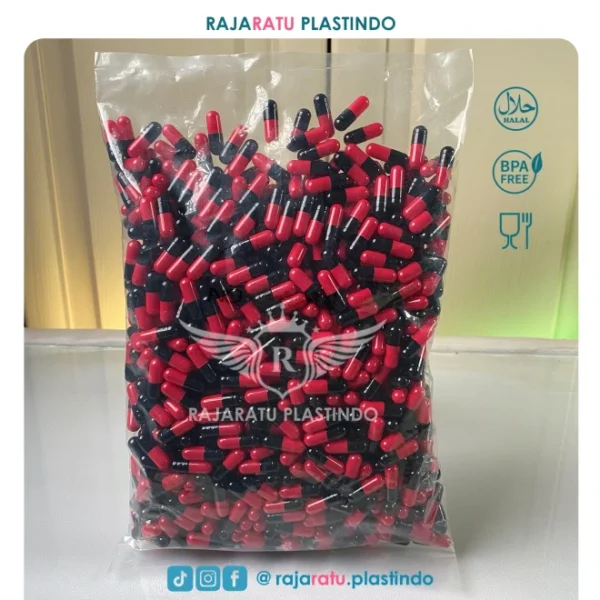 Cangkang Kapsul Size "0" Hitam Merah - Kapsulindo - Image 2