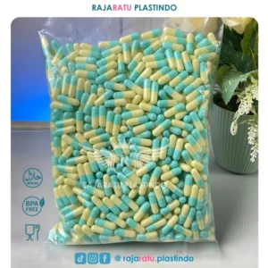 Cangkang Kapsul Size "0" Ivory Biru Muda - Kapsulindo