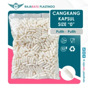 Cangkang Kapsul Size "0" Putih Putih - Kapsulindo