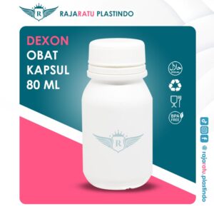 Botol Dexon Obat Kapsul 80 ml HDPE