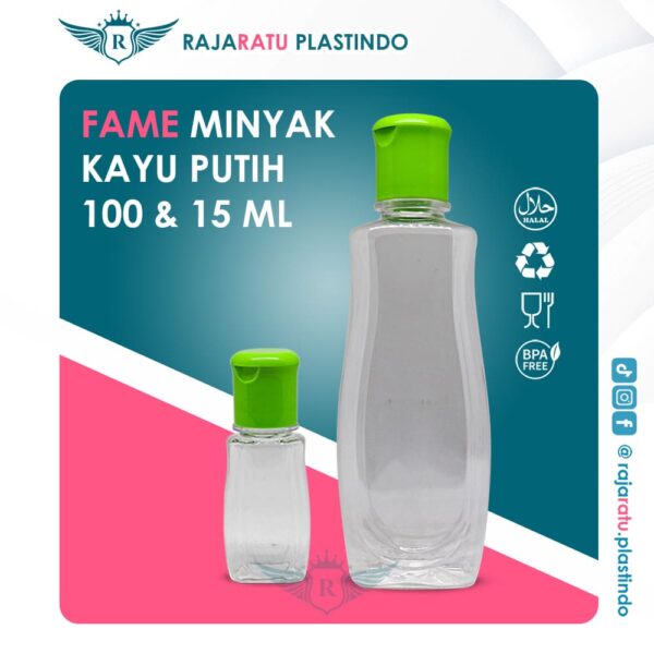 Botol Fame Minyak Kayu Putih 100 ml & 15 ml