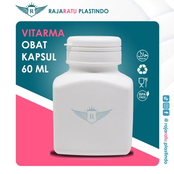 Botol Vitarma Obat Kapsul 60 ml HDPE